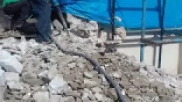 Разборка бетонной стены