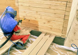 Пескоструйная обработка дерева 2