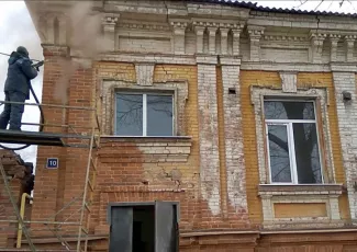 Пескоструй фасада 3