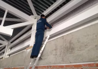 Огнезащитная обработка металлоконструкций 3