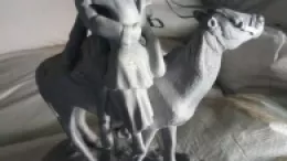 Очистка статуэтки "Казак"