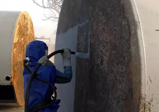 Пескоструйка бензовозов 3