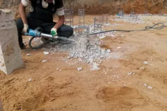 Демонтаж бетонного фундамента