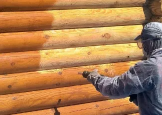 Пескоструйная обработка дерева 3