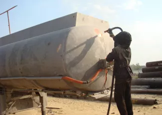 Пескоструй кузова автомобиля 1